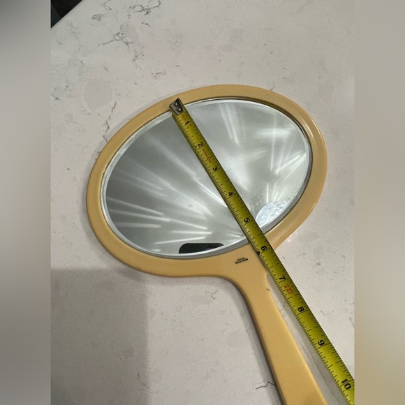 Vintage Celluloid Hand Held Mirror - Picture 5 of 6